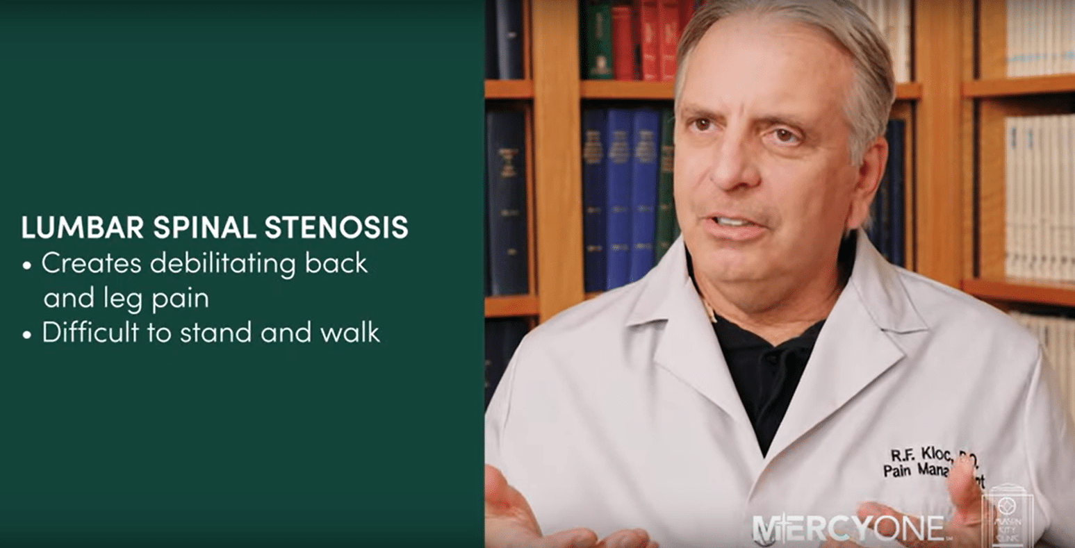 Dr. Ronald Kloc On Lumbar Spinal Stenosis
