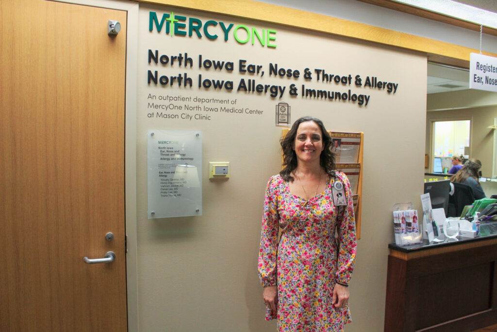 Angel McAllister, Patient Coordinator in the ENT department at Mason City Clinic. 